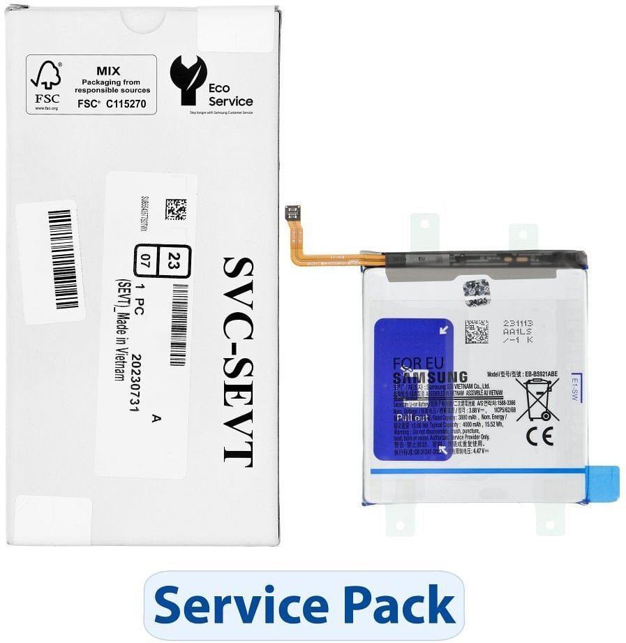 ServicePack Bateria EB-BS921ABE do SAMSUNG S24 S921B GH82-33290A