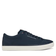 Trampki męskie - Tenisówki Tommy Hilfiger Hi Vulc Low Core Canvas FM0FM05396 Granatowy - miniaturka - grafika 1