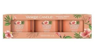 Yankee Candle Zestaw świec wotywnych w szkle Tropica l Breeze 3 x 37 g - Świece - miniaturka - grafika 2