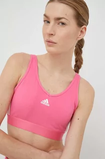 Koszulki sportowe damskie - Adidas top damski kolor różowy - adidas - grafika 1