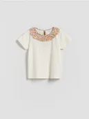 Bluzki dla niemowląt - Reserved - Bluzka z ozdobnym kołnierzykiem - wielobarwny - miniaturka - grafika 1