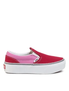 Vans Tenisówki Classic Slip-On P VN0A3TL1WVX1 Czerwony - Buty dla dziewczynek - miniaturka - grafika 1