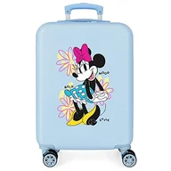Walizki - Disney Minnie Bold Walizka kabinowa Niebieski 38x55x20 cms Twarde ABS Zapięcie kombinowane z boku 35L 2 kg 4 koła Podwójne Bagaż Ręczny, niebieski, Talla única, walizka kabinowa - miniaturka - grafika 1