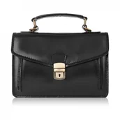 Plecaki - Klasyczna Skórzana Torebka Damska Czarna Paolo Peruzzi N07-Bl - Empik - miniaturka - grafika 1