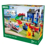 Tory, garaże, parkingi - Brio Zestaw Deluxe Straż Pożarna i Policja Ravensburger - miniaturka - grafika 1