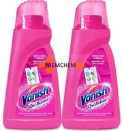 Środki do prania - Vanish Oxi Action Pink Odplamiacz do Koloru Płyn 2 x 1L PL - miniaturka - grafika 1