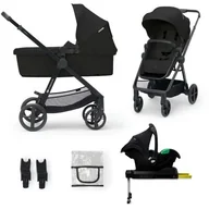 Wózki dziecięce - Wózek wielofunkcyjny KINDERKRAFT Newly 4w1 Mink Pro Czarny - miniaturka - grafika 1