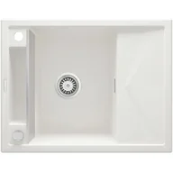 Zlewozmywaki - Deante Magnetic Zlewozmywak granitowy magnetyczny 1-komorowy z ociekaczem - alabaster ZRM A11A - miniaturka - grafika 1