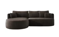 Narożniki - Domo-Home Nowoczesny rozkładany narożnik FIORE z funkcją spania, kanapa z automatycznym rozkładaniem, sofa, wersalka LEWY 284x183x82 cm Salvador 4 - miniaturka - grafika 1