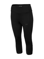 Spodnie sportowe damskie - 4F Legginsy funkcyjne w kolorze czarnym - miniaturka - grafika 1