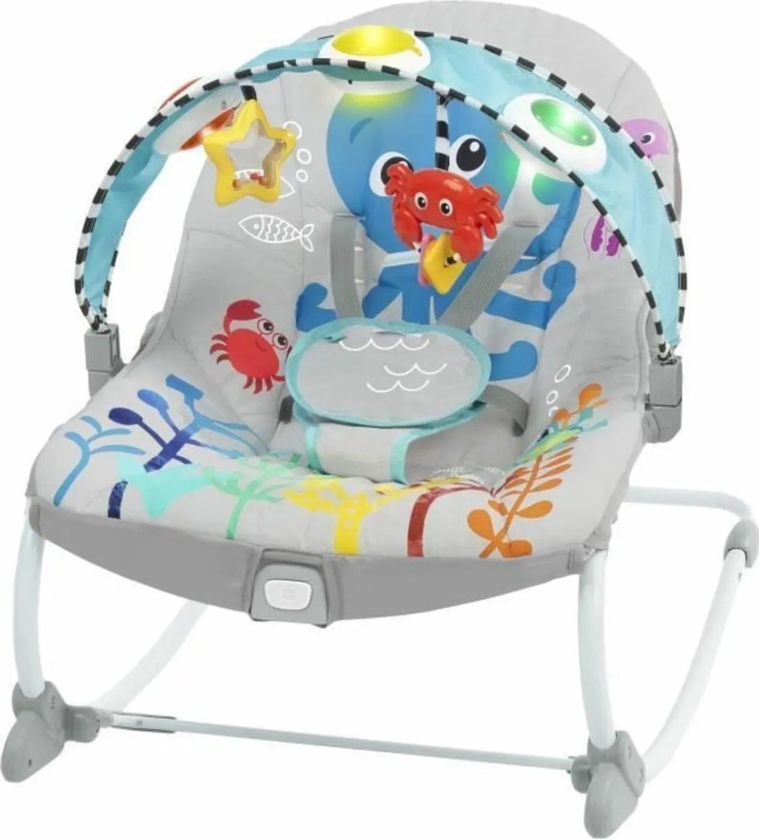 Baby Einstein BABY EINSTEIN Musical Infant to Toddler Rocker KICK TO IT Opus 0 - 30 m., MULTICOLORED, 16787