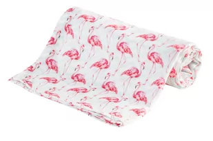 Bocioland Pieluszka bambusowa 30x30cm Flamingi - Pieluchy - miniaturka - grafika 2