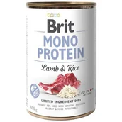 Mokra karma dla psów - Brit Mono protein lamb & brown rice 400g 104-100833 - miniaturka - grafika 1
