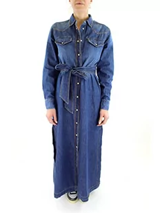 Replay Sukienka damska W9050, 007 ciemnoniebieska, S, 007 Dark Blue, S - Sukienki - miniaturka - grafika 1