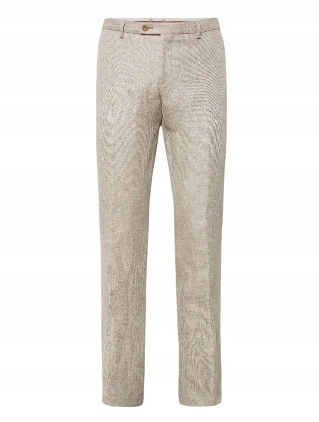 CG - Club of Gents Paco, eleganckie spodnie męskie, beżowe, r.54