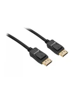 Akcesoria do monitorów - Sharkoon cable Displayport 1.4 8K Kolor: CZARNY, 1 meter 4044951036103 - miniaturka - grafika 1