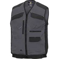 Odzież robocza - Delta Plus Kamizelka mach Spirit z 60% bawełny i 40% poliestru - 270 G/M2 kolor szaro-czarny rozmiar L M5Gi2GNGT M5Gi2GNGT - miniaturka - grafika 1