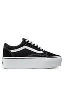 Trampki damskie - Vans Tenisówki Old Skool Stac VN0A7Q5M6BT1 Czarny - miniaturka - grafika 1