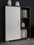 Komody - Elior Komoda Pixelo - biała + wenge - miniaturka - grafika 1