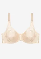 Biustonosze - Jasnobeżowy Biustonosz Koronkowy Typu Full Cup Vikoni - miniaturka - grafika 1
