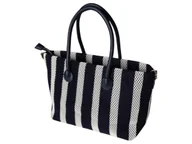 Torebki damskie - Shopper Damska Torba Na Ramię Modna Torebka Listonoszka Miejska, Niebieski - miniaturka - grafika 1