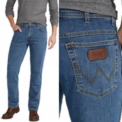 Spodnie męskie - Wrangler TEXAS Stonewash DżINS klasyczne proste spodnie jeansowe W34 L32 - miniaturka - grafika 1