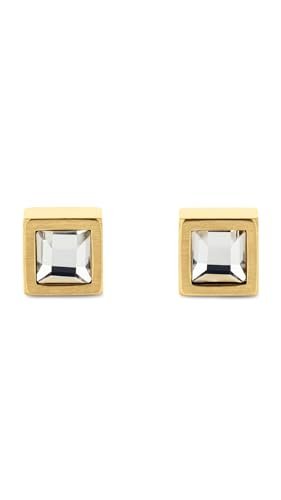 Calvin Klein Męskie CK ESSENTIAL LINKS Collection Kolczyki ze stali nierdzewnej z żółtym złotem - 35100076