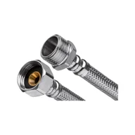 Węże elastyczne - Wężyk w oplocie ze stali nierdzewnej 1/2" 100 cm GW/GZ Invena - miniaturka - grafika 1