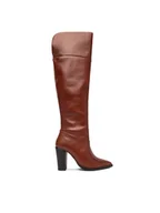 Kozaki damskie - Bronx Kozaki 14410-V Brązowy - miniaturka - grafika 1