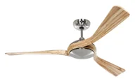 Wentylatory sufitowe - Energooszczędny wentylator sufitowy z pilotem Eco Interior 140 cm chrom / naturalne drewno - miniaturka - grafika 1