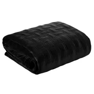 Narzuty - Euro Firany Narzuta Pikowana Velvet wz. Ria3 Czarna 170x210 Narzuta Pikowana Velvet wz. Ria3 Czarna 170x210 - miniaturka - grafika 1