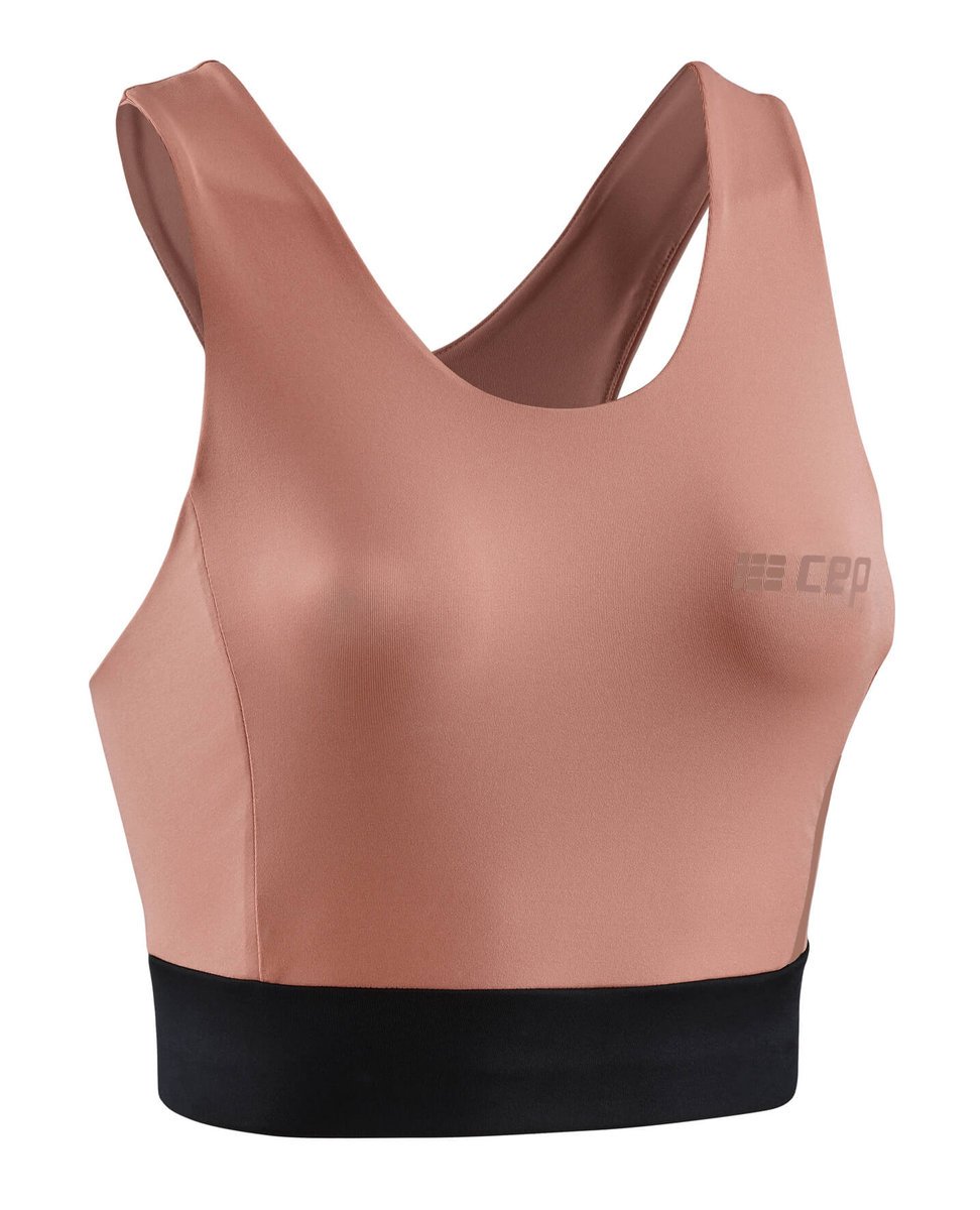 Damski sportowy Crop Top treningowy CEP różowy
