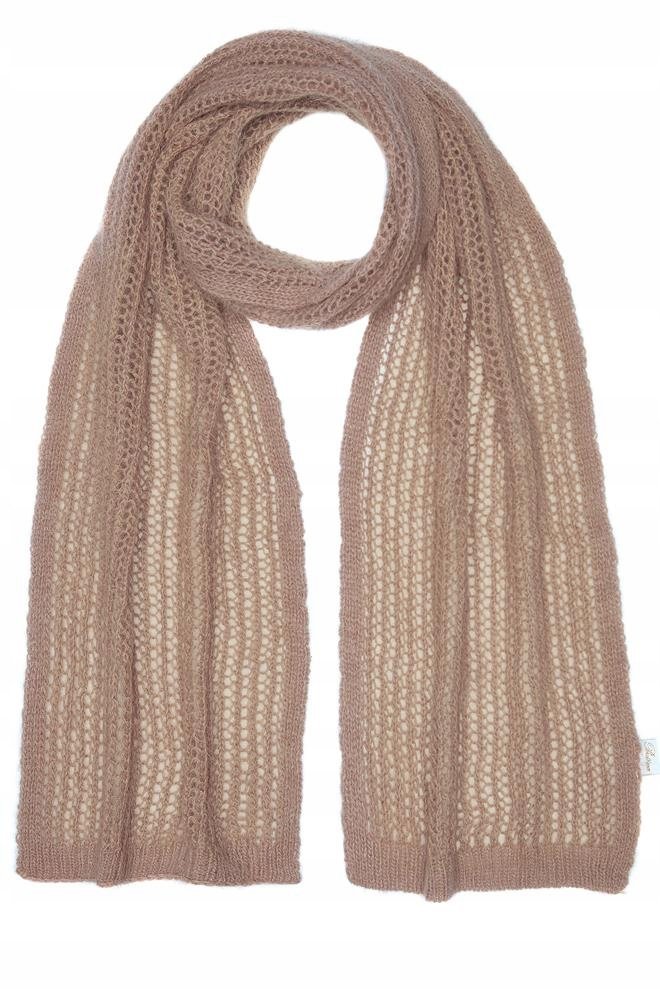 Szal damski z angory Lirio Kakao