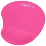 Podkładki pod mysz - LogiLink Podkładka pod mysz żelowa + TRUST mysz kolor różowy - miniaturka - grafika 1