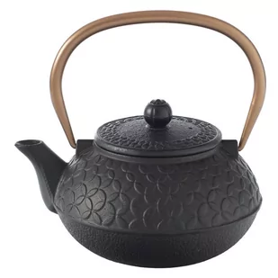 Secret de Gourmet Dzbanek do herbaty BLACK FLOWER ceramiczny 1 L kolor czarny 160645 - Dzbanki i imbryki - miniaturka - grafika 1