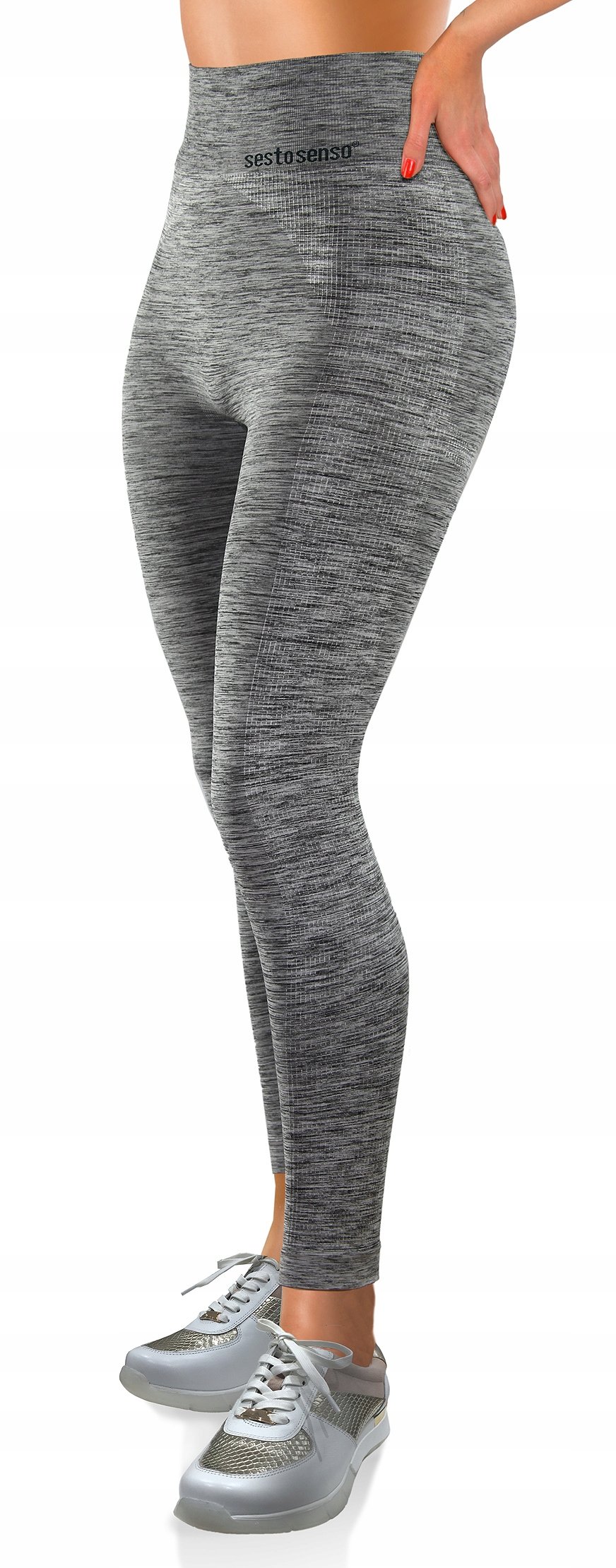 Legginsy fitness push up CL22 Melange L/XL