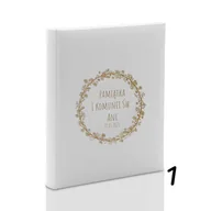 Albumy fotograficzne - Album komunijny wklejany 60 kremowych stron, personalizowany, 4 wzory - miniaturka - grafika 1