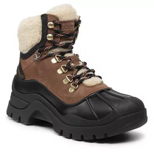 Botki damskie - Tommy Hilfiger Botki Outdoor Warmlined Boot FW0FW06007 Winter Cognac GVI - grafika 1