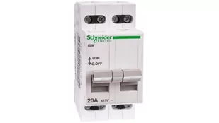 Schneider Electric Rozłącznik modułowy czterobiegunowy 20A A9S60420 - Bezpieczniki elektryczne - miniaturka - grafika 1