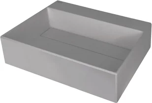 Umywalka nablatowa Deante Correo 40x50 cm prostokątna szary metalik CQR_SU5M - Umywalki - miniaturka - grafika 1