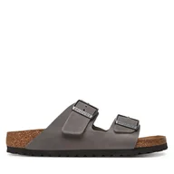 Klapki i japonki damskie - Klapki Birkenstock Arizona LEOI 1027026 Szary - miniaturka - grafika 1
