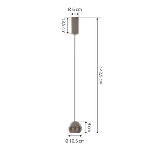 Lampa wisząca Lucande LED Plarion, kolor nikiel, aluminium, Ø 9 cm - Lampy sufitowe - miniaturka - grafika 2