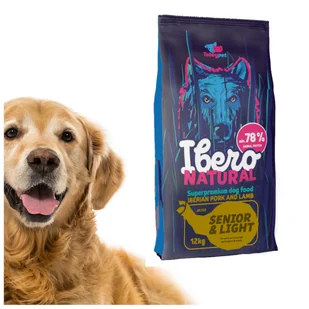 IBERO NATURAL SENIOR LIGHT PORK LAMB 3kg - Sucha karma dla psów IBERO NATURAL SENIOR LIGHT PORK LAMB 3kg - Sucha karma dla psów - miniaturka - grafika 1