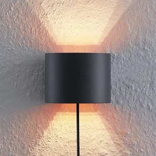 Arcchio Zuzana kinkiet aluminium, okrągły, czarny - Lampy ścienne - miniaturka - grafika 3