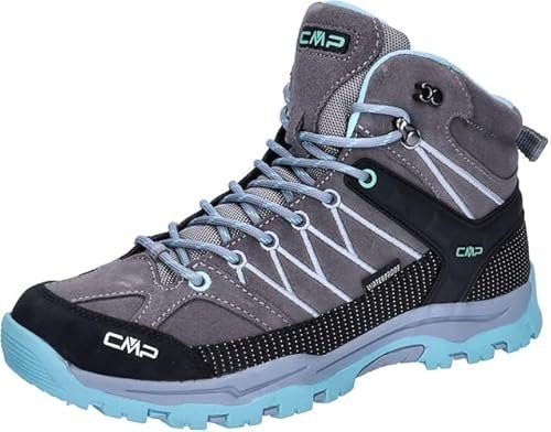 CMP Dziecięce buty trekkingowe Rigel Mid Wp, uniseks, cemento alluminio, 31 EU