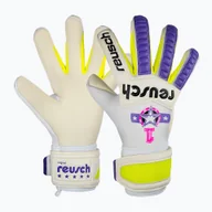 Piłka nożna - Rękawice bramkarskie Reusch Legacy Pro Am Silver white/purple WYSYŁKA W 24H 30 DNI NA ZWROT - miniaturka - grafika 1