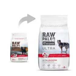 Vetexpert Raw Paleo Ultra Beef Adult Medium/ Large 2 kg - Sucha karma dla psów - miniaturka - grafika 3