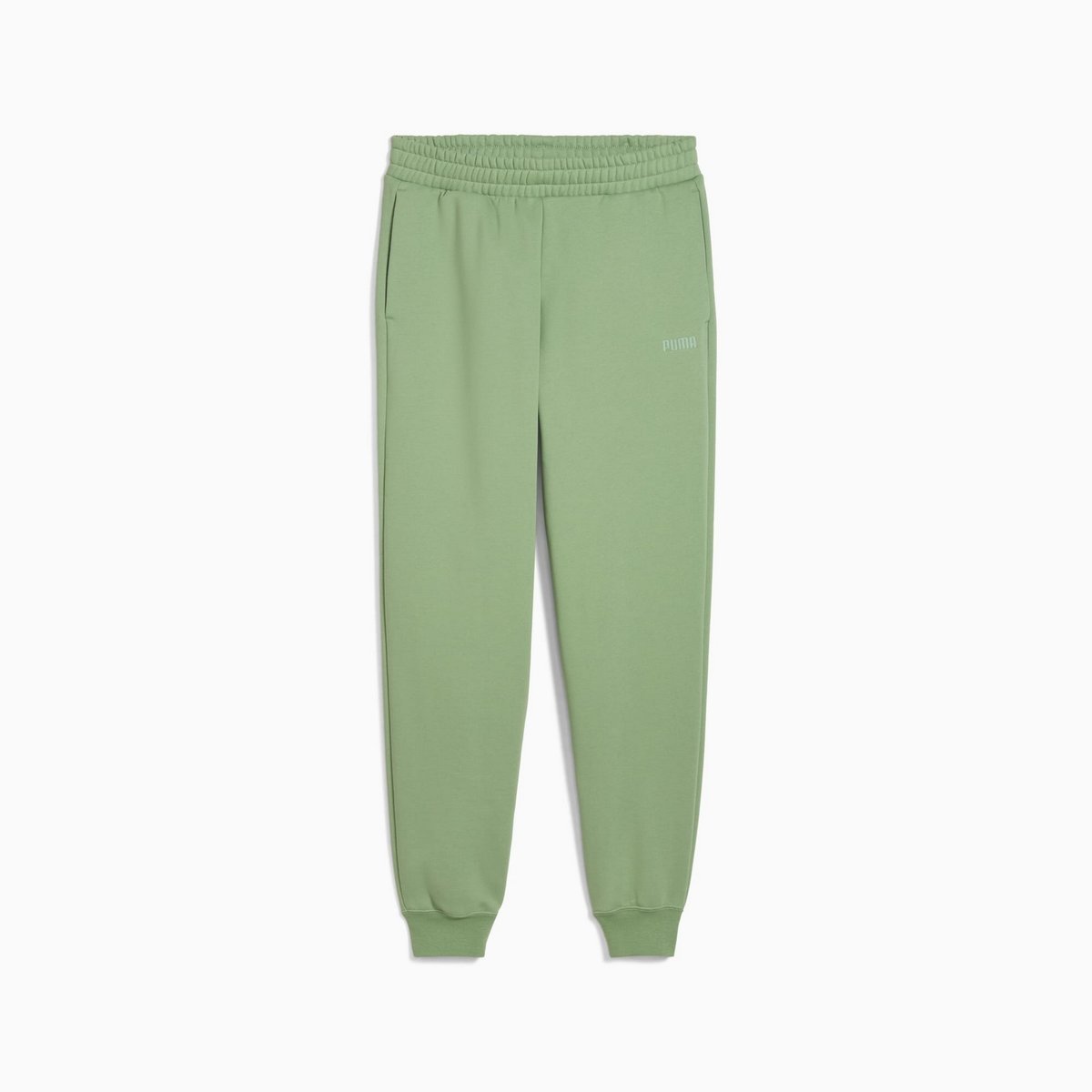 Spodnie dresowe męskie Puma ELEVATED ESS FL zielone 68864126 r XL