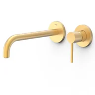 Baterie umywalkowe - Element naścienny do podtynkowego korpusu baterii umywalkowej Tres Study różowe złoto połysk 26230022OM - miniaturka - grafika 1