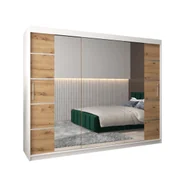 Szafy - Szafa przesuwna Garderoba VERONA 4 250 gł. 62 biały/artisan - miniaturka - grafika 1